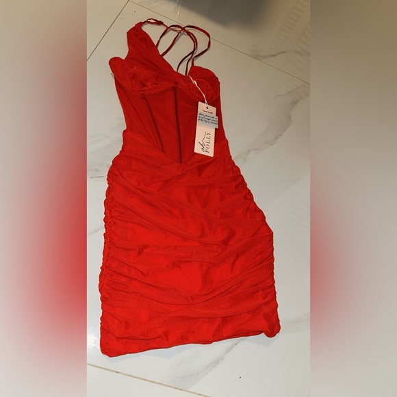 HollyPolly red dress NWT - Picture 3 of 4